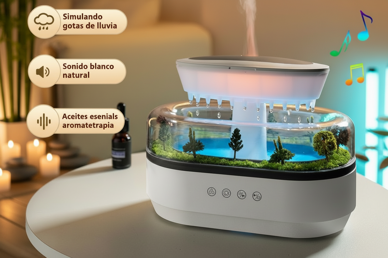 Humidificador SomniaDrop con apagado automático — seguro sin agua